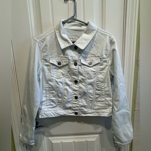 White Cropped Jacket